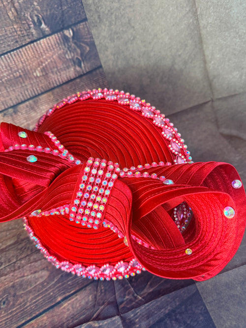 SPECIALTY HANDMADE BEADED AND BEJEWELED FASCINATOR-HATS