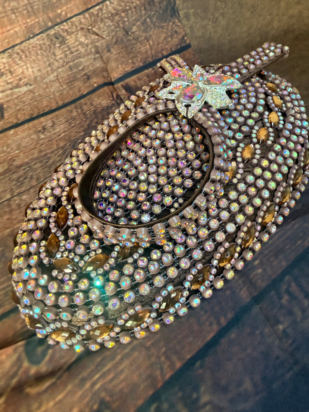SPECIALTY HANDMADE BEADED AND BEJEWELED FASCINATOR-HATS